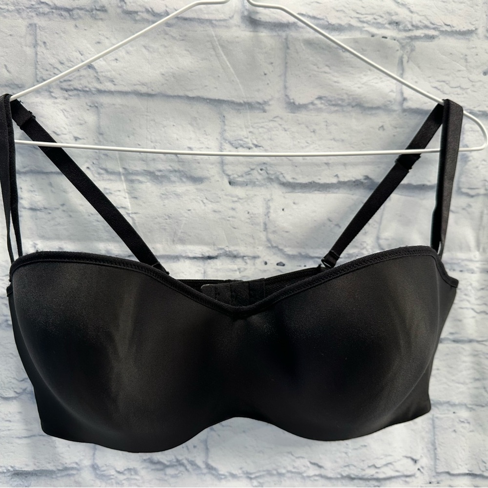 Lilyette by Bali convertible/ strapless bra Size 38 DD Black - Picture 1 of 5